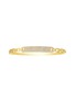 LC COLLECTION JEWELLERY Pavé Bar Chain 18K Yellow Gold Diamond Bangle