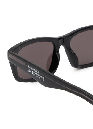 Detail View - Click To Enlarge - BALENCIAGA - Soho Recycled Acetate Square Sunglasses