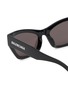 Detail View - Click To Enlarge - BALENCIAGA - Flat Recycled Acetate Rectangle Sunglasses