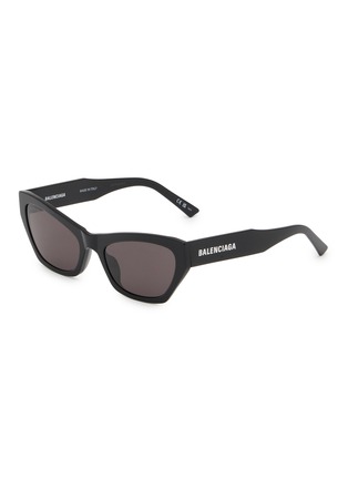 Main View - Click To Enlarge - BALENCIAGA - Flat Recycled Acetate Rectangle Sunglasses
