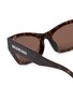 Detail View - Click To Enlarge - BALENCIAGA - Flat Recycled Acetate Rectangle Sunglasses