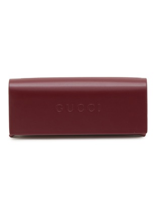 Detail View - Click To Enlarge - GUCCI - Acetate Square Sunglasses