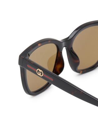 Detail View - Click To Enlarge - GUCCI - Acetate Square Sunglasses