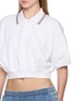  - ALEXANDERWANG - Relaxed Cropped Cinched Cotton Polo Shirt