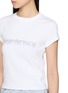  - ALEXANDERWANG - Crystal Hotfix Logo Cotton Baby Tee