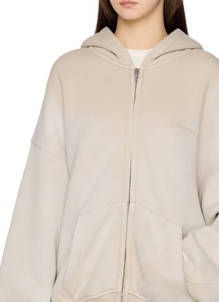  - ALEXANDERWANG - Oversized Hotfix Embellished Zip Up Hoodie
