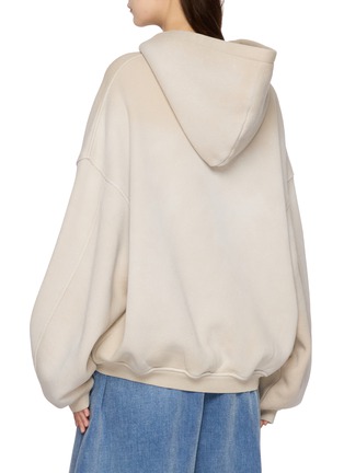 Back View - Click To Enlarge - ALEXANDERWANG - Oversized Hotfix Embellished Zip Up Hoodie