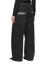 ALEXANDERWANG | Hotfix Crystal Back Logo Jeans | Women | Lane Crawford