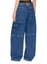 Back View - Click To Enlarge - ALEXANDERWANG - Oversized Elasticated Boxer Brief Waist Jeans