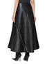 Back View - Click To Enlarge - ALEXANDERWANG - Low Waist Leather Midi Circle Skirt