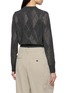 Back View - Click To Enlarge - ALEXANDERWANG - Crystal Hotfix Argyle Cardigan