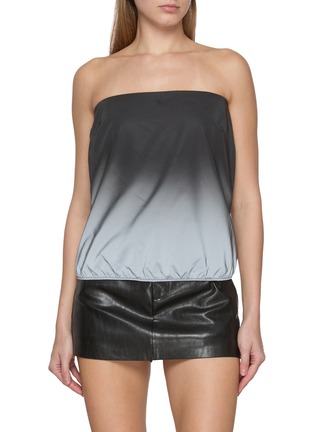 Main View - Click To Enlarge - ALEXANDERWANG - Strapless Gradient Reflective Bubble Top