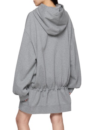 Back View - Click To Enlarge - ALEXANDERWANG - Dropped Waist Hoodie Dress