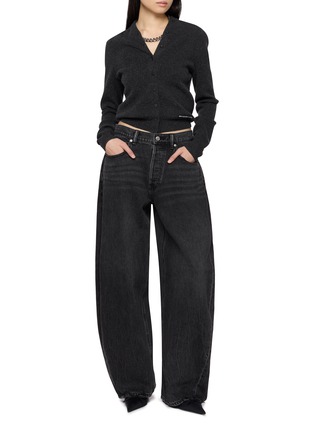 Figure View - Click To Enlarge - ALEXANDERWANG - Continous Placket Cotton Knit Cardigan