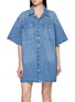 ALEXANDERWANG Boxy Cotton Denim Shirt Dress