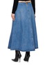 Back View - Click To Enlarge - ALEXANDERWANG - A-Line Denim Midi Skirt