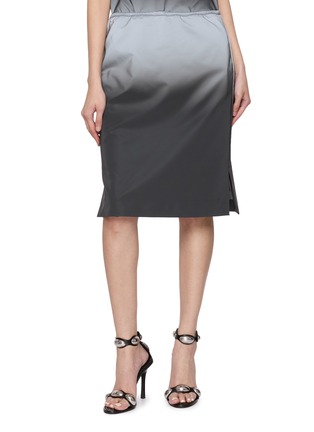 Main View - Click To Enlarge - ALEXANDERWANG - Reflective Midi Skirt