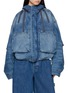 Main View - Click To Enlarge - ALEXANDERWANG - Cropped Cargo Denim Jacket