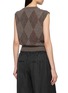 Back View - Click To Enlarge - ALEXANDERWANG - Crystal Hotfix Argyle Vest