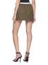 Back View - Click To Enlarge - ALEXANDERWANG - Logo Elastic Waist Mini Skirt