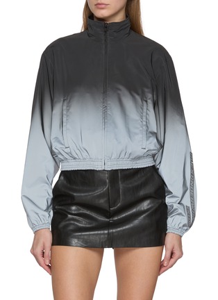 Main View - Click To Enlarge - ALEXANDERWANG - Reflective Gradient Shrunken Track Jacket