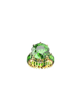 Main View - Click To Enlarge - MING SONG HAUTE JOAILLERIE - Cosmic Kaleidoscope 14K Gold Emerald Diamond Tourmaline Tsavorite Ring