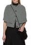 Figure View - Click To Enlarge - LANE'S - Buttoned Wool Knit Cape