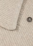 Detail View - Click To Enlarge - LANE'S - Chain Trimmed Cardigan Stitch Cashmere Silk Knit Neck Warmer