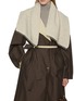 Figure View - Click To Enlarge - LANE'S - Chain Trimmed Cardigan Stitch Cashmere Silk Knit Neck Warmer