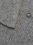 Detail View - Click To Enlarge - LANE'S - Chain Trimmed Cardigan Stitch Cashmere Silk Knit Neck Warmer