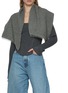 Figure View - Click To Enlarge - LANE'S - Chain Trimmed Cardigan Stitch Cashmere Silk Knit Neck Warmer