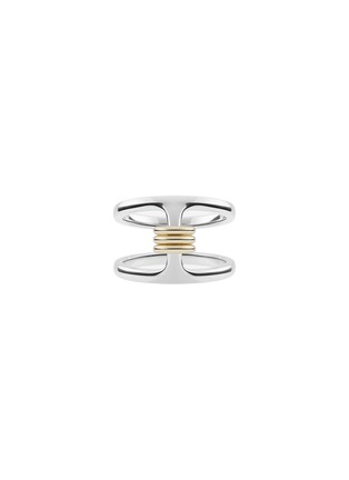 Main View - Click To Enlarge - SPINELLI KILCOLLIN - x Hoorsenbuhs Phantom SK Silver 18K Gold Ring — US 6