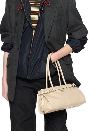 Figure View - Click To Enlarge - PRADA - Bommie Medium Leather Shoulder Bag
