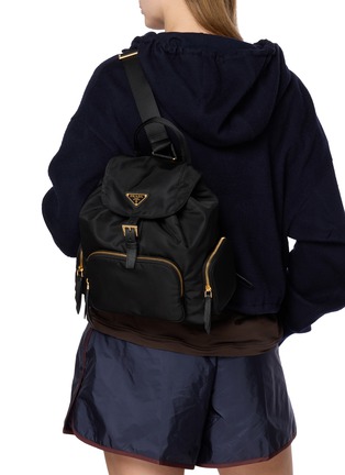 Figure View - Click To Enlarge - PRADA - Medium Vela Re-Nylon Backpack