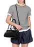 Figure View - Click To Enlarge - PRADA - Medium Bonnie Leather Shoulder Bag