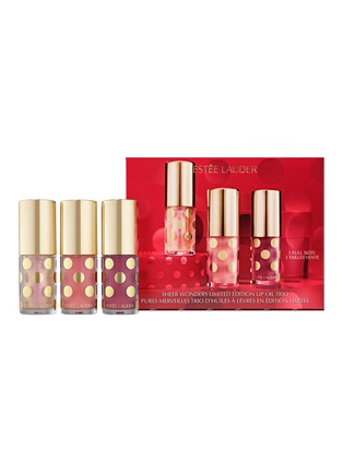 Detail View - Click To Enlarge - ESTÉE LAUDER - Sheer Wonders Lip Oil Trio