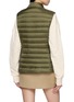 Back View - Click To Enlarge - MONCLER - Igens Stand Collar Zip Up Down Puffer Vest