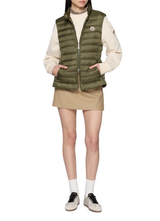Figure View - Click To Enlarge - MONCLER - Igens Stand Collar Zip Up Down Puffer Vest