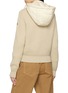Back View - Click To Enlarge - MONCLER - Puffer Front Zip Up Hooded Knit Cardigan