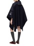 Back View - Click To Enlarge - MONCLER - Hooded Padded Zip Up Cape