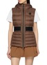 MONCLER Melia Zip Up Belted Puffer Vest