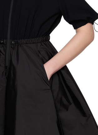  - MONCLER - Drawstring Sleeve Zip Up Dress