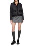 Figure View - Click To Enlarge - MONCLER - Juju Quilted Twill Trim Puffer Jacket