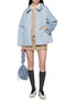 Figure View - Click To Enlarge - MONCLER - Cassiopea Hooded Zip Up Jacket