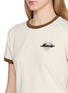  - MONCLER - Contrast Trim Embroidered Logo T-Shirt
