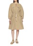 MONCLER Belted Cotton Blend Dress