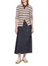 Figure View - Click To Enlarge - MONCLER - Striped Knit Polo Shirt