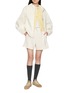 Figure View - Click To Enlarge - MONCLER - Elasticated Waistband Cotton Blend Shorts