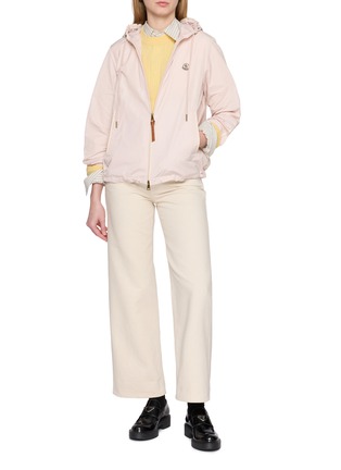 Figure View - Click To Enlarge - MONCLER - Sarracenia Hooded Zip Up Jacket