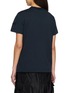 Back View - Click To Enlarge - MONCLER - Knit Neckline Cotton T-Shirt